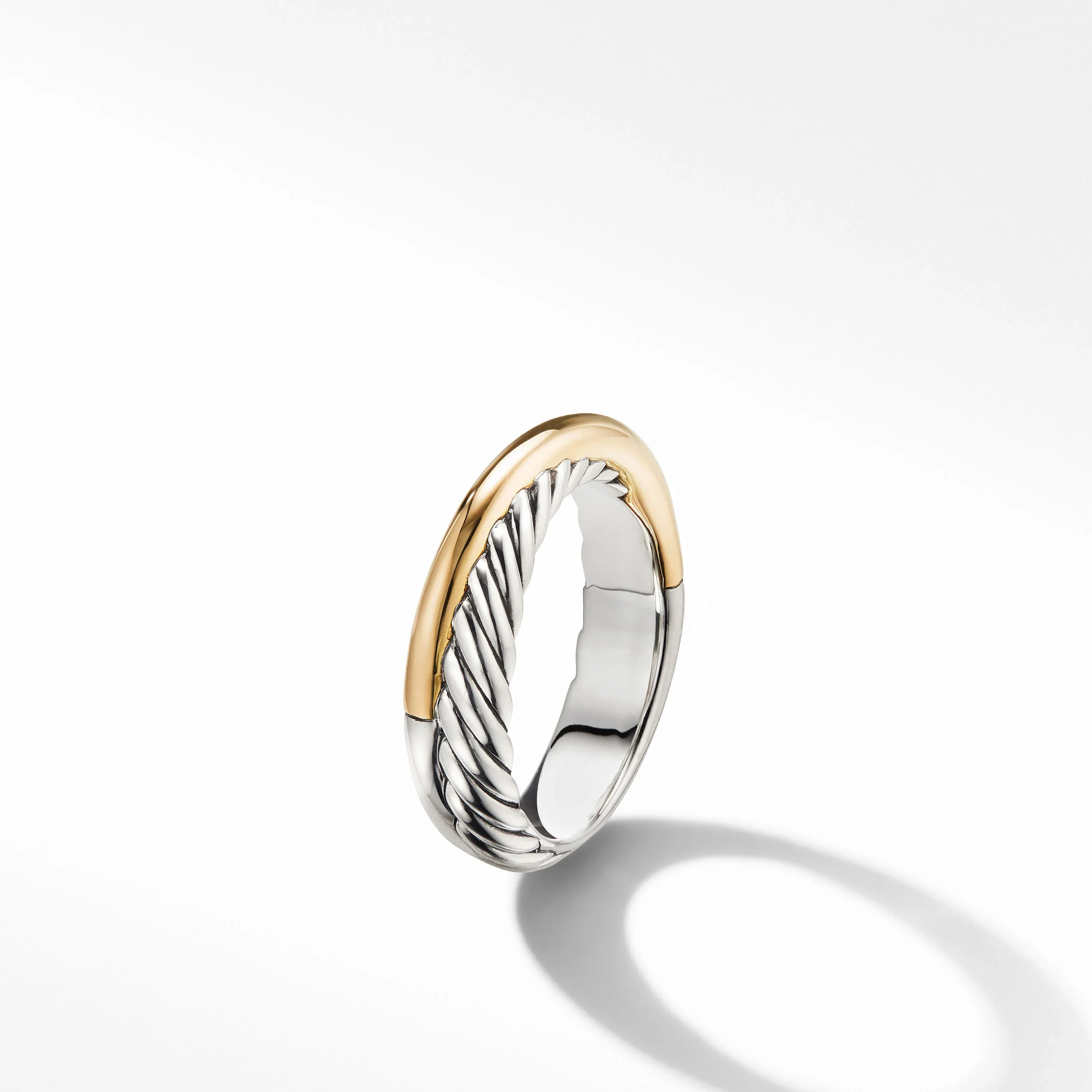 0.14 CTW Two Tone Classical Wedding Band