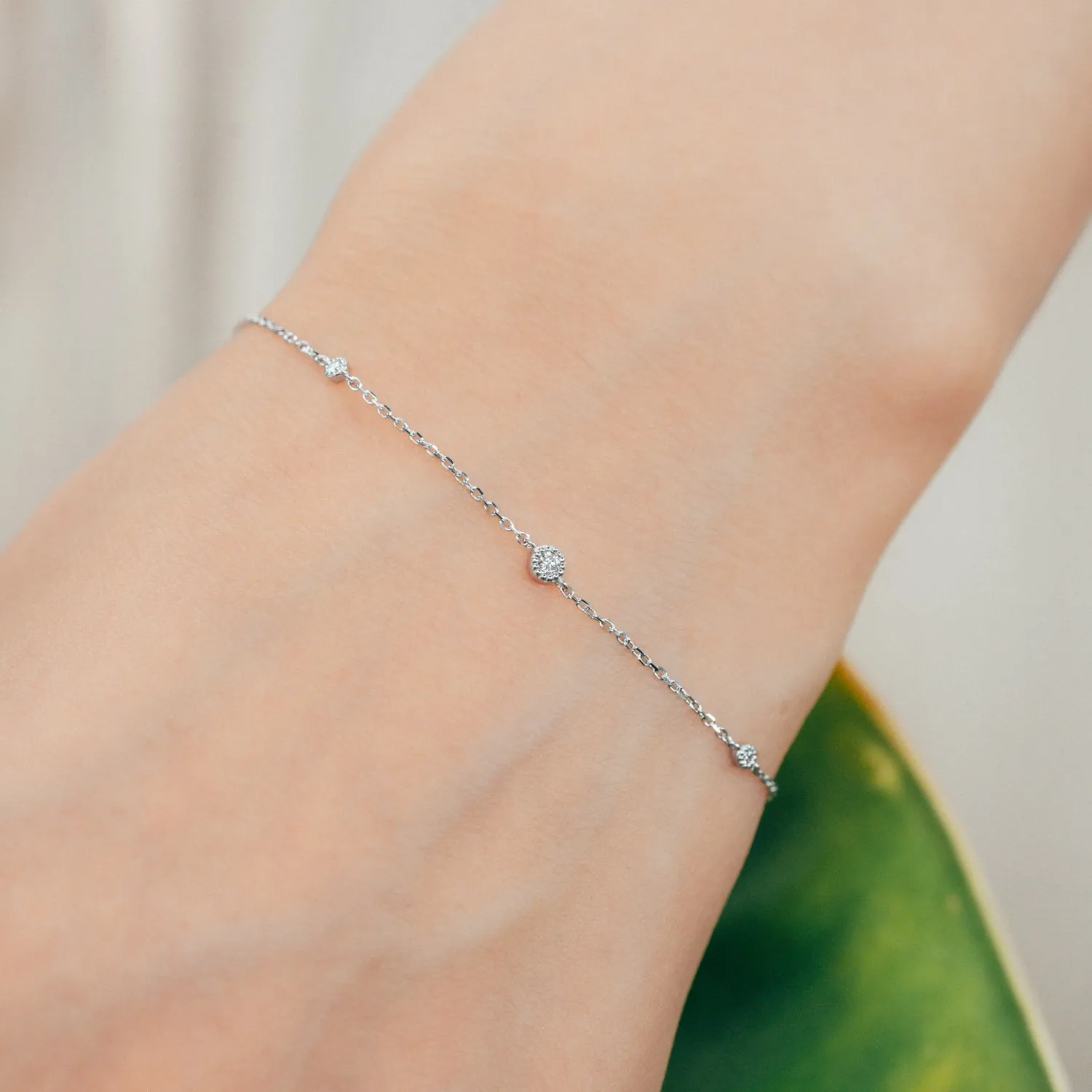 10k White Gold Etta Bracelet