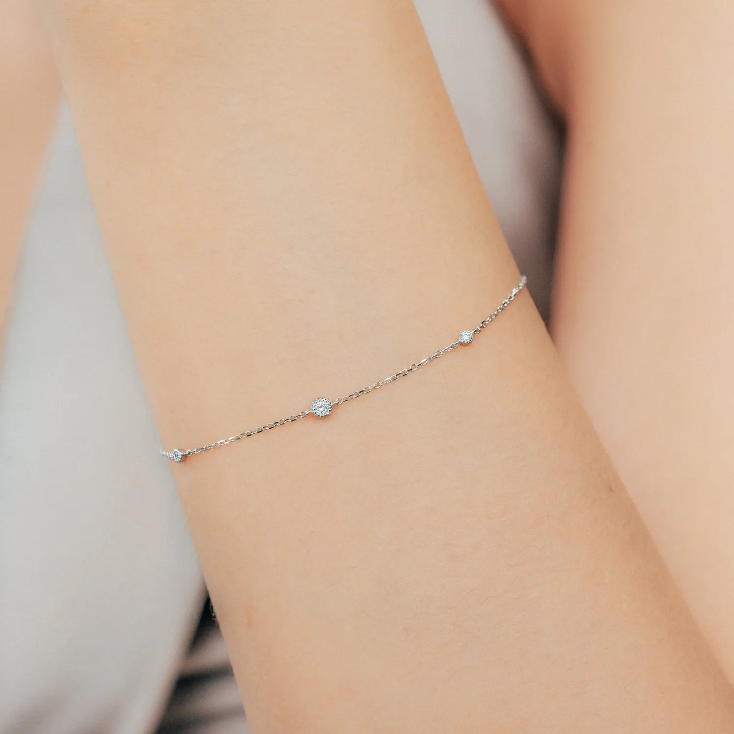 10k White Gold Etta Bracelet