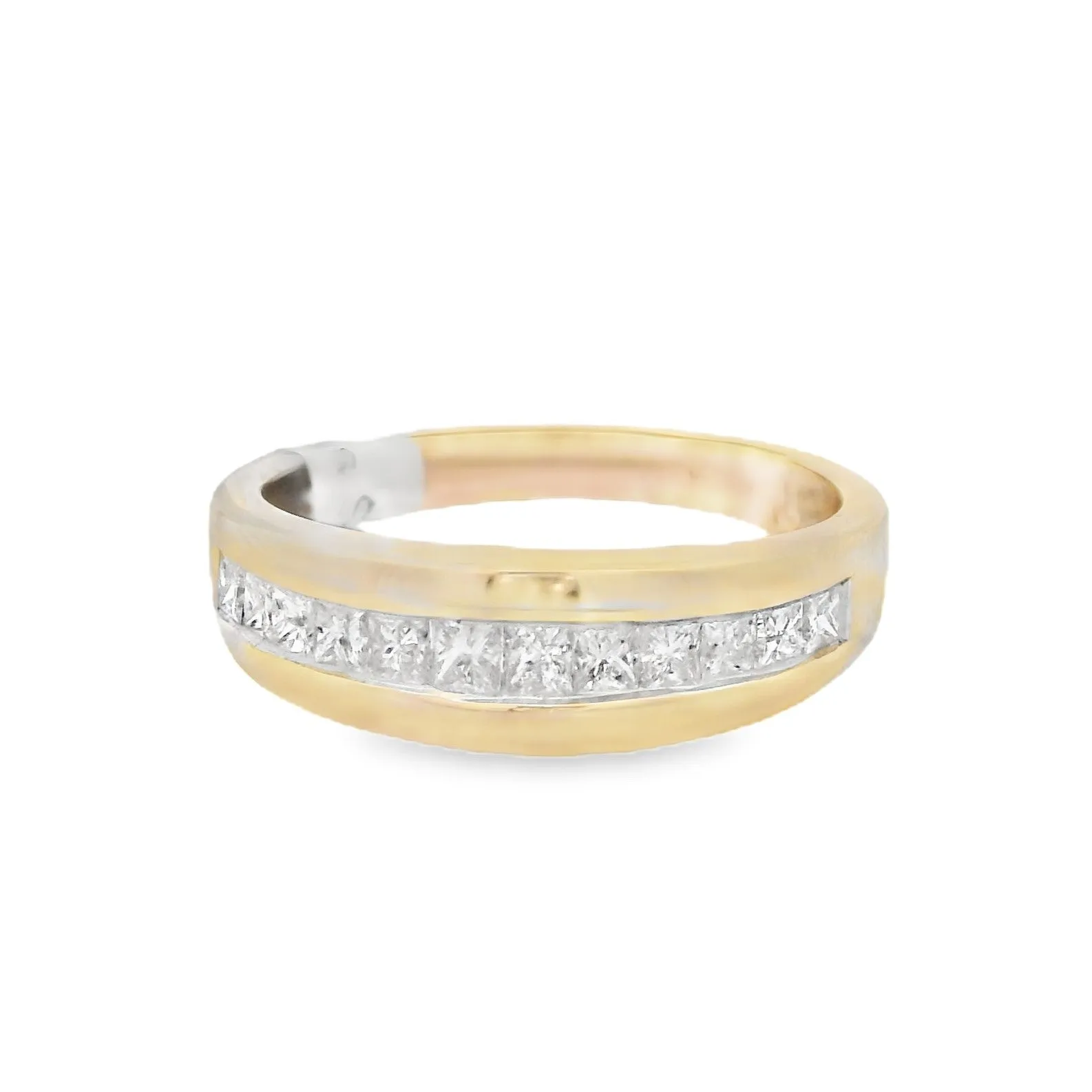 14K Yellow Gold 0.50ct Diamond Channel Set Women's Wedding Band