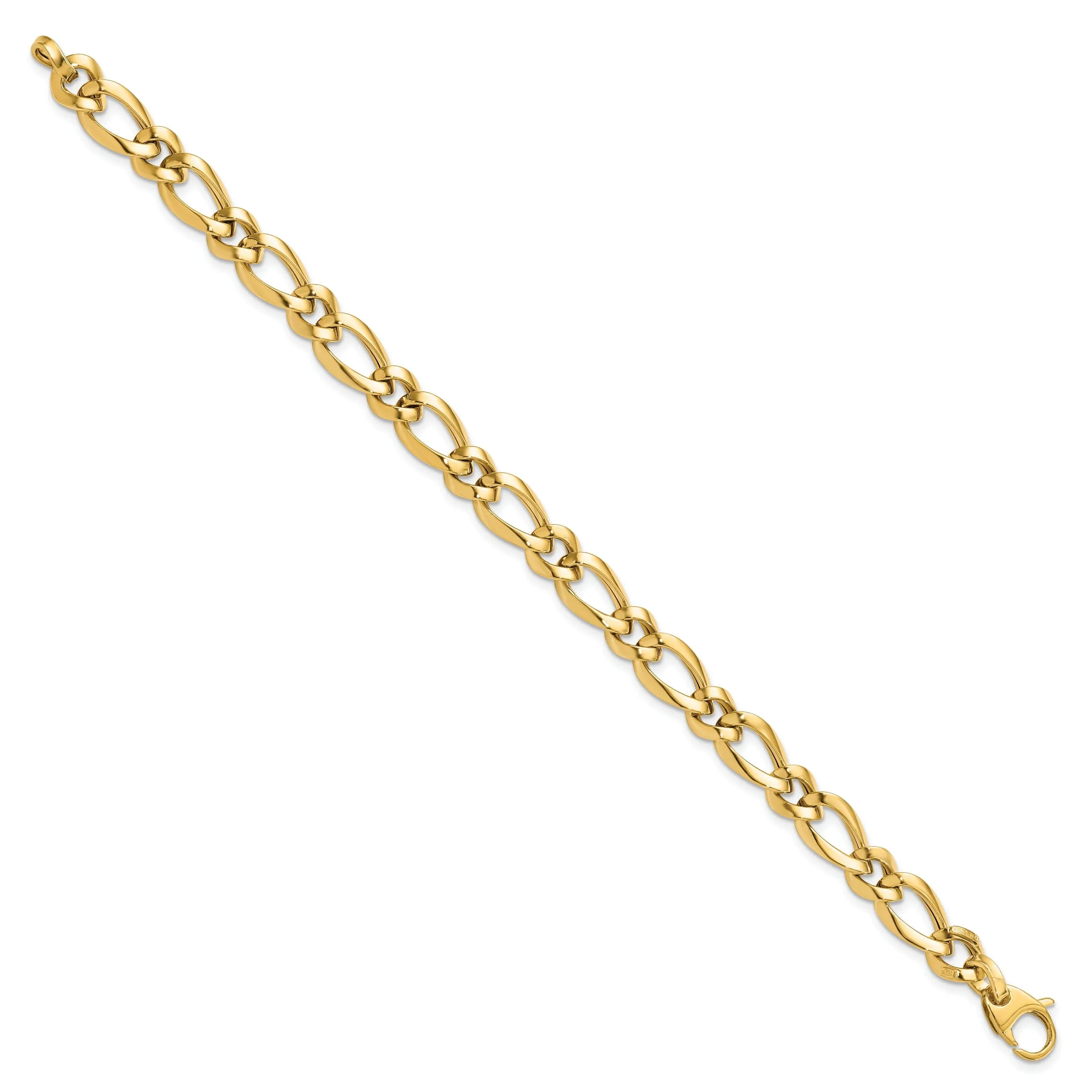 14k Yellow Gold Fancy Link Bracelet