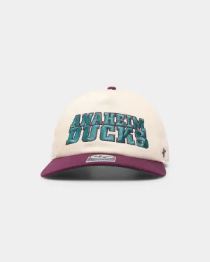 47 Brand Anaheim Ducks 'Ducks' Script Nantasket Captain Snapback Natural