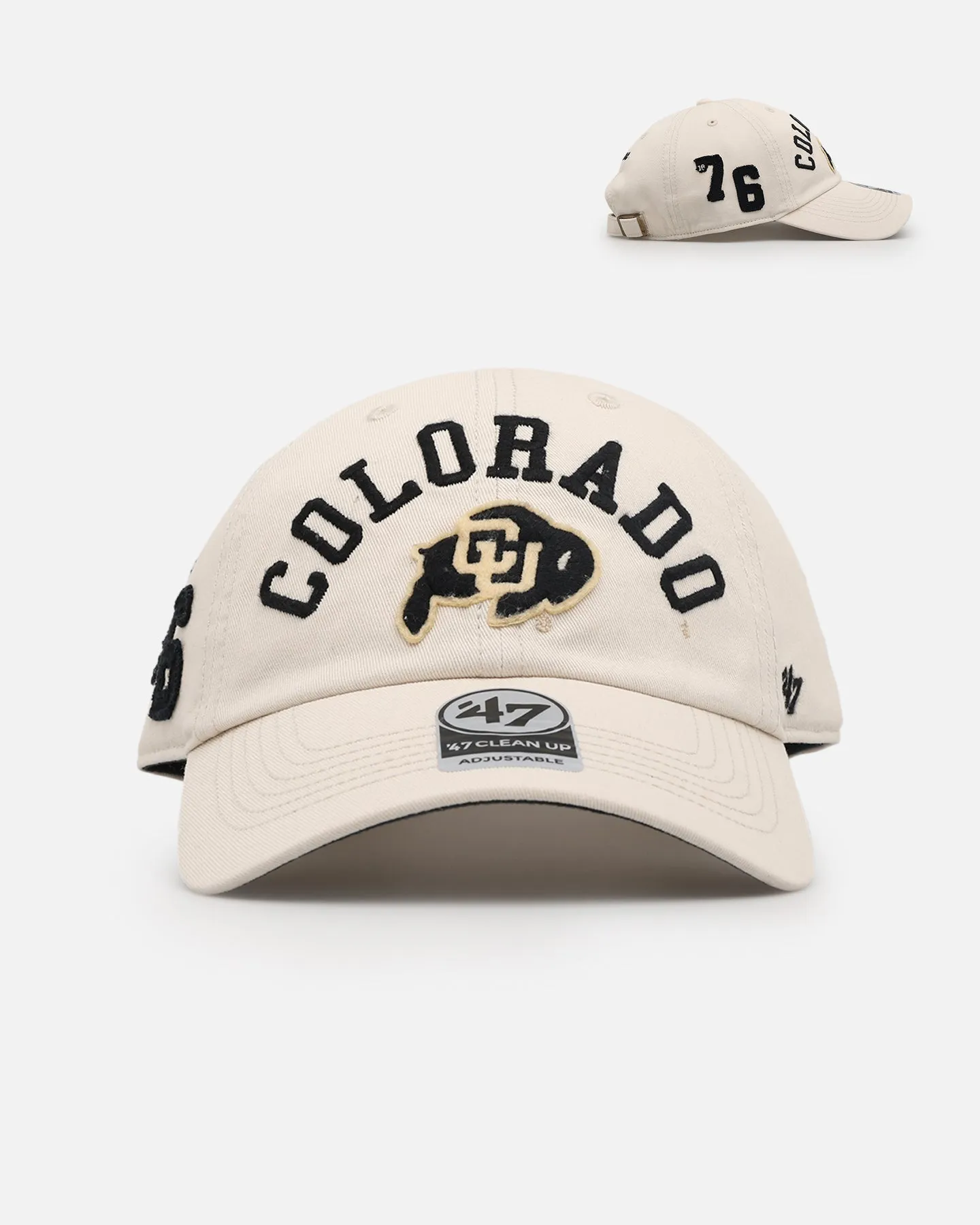 47 Brand Colorado Buffaloes Clubhouse 47 Clean Up Strapback Sand