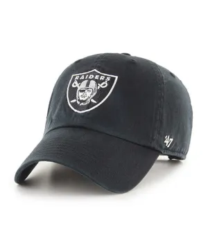 47 Brand Las Vegas Raiders Cleanup Adjustable Hat - Black