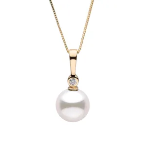 8.0-8.5 mm Akoya Pearl and Diamond Aspire Collection Pendant