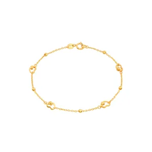 916 Gold Enduring Love Bracelet