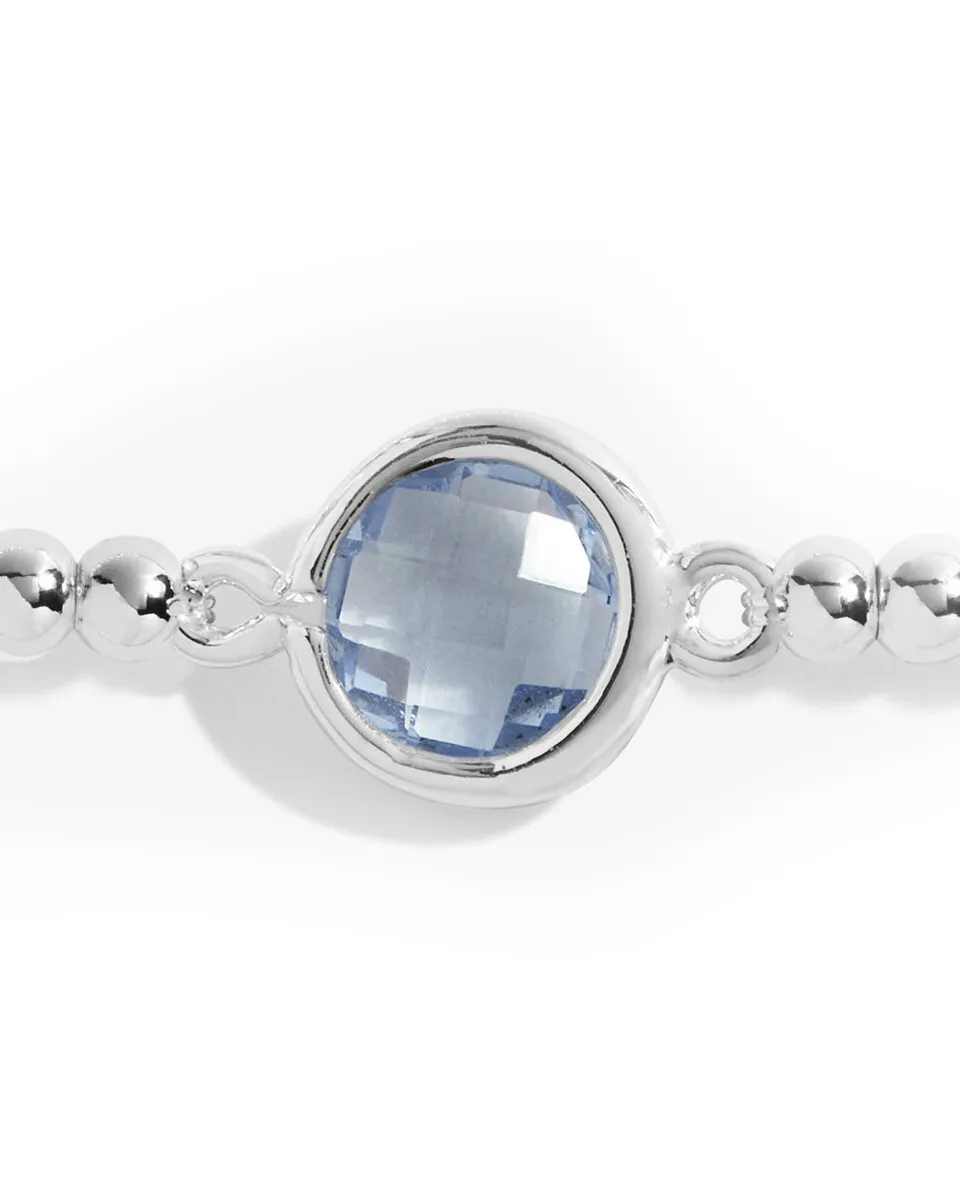 A Little Something Blue Bracelet in Silver