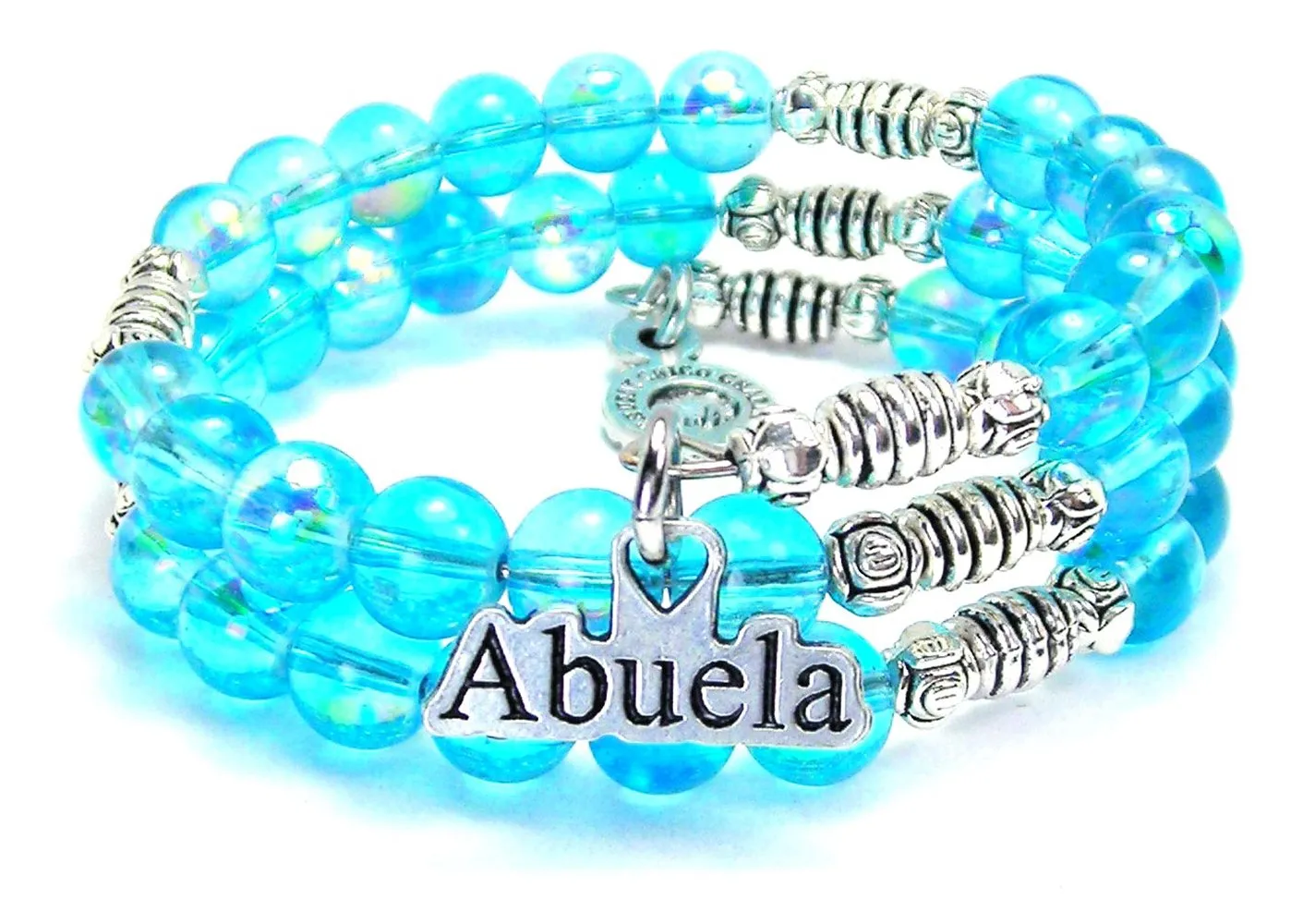 Abuela Sea Siren Ocean Glass Wrap Bracelet