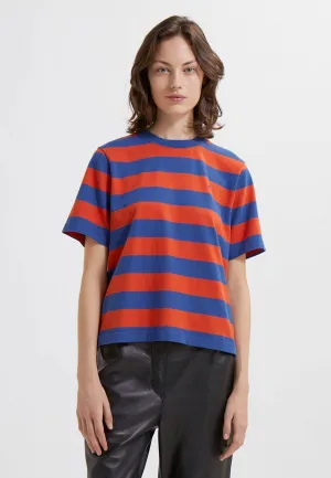 Alma Stripe T-Shirt - azure blue