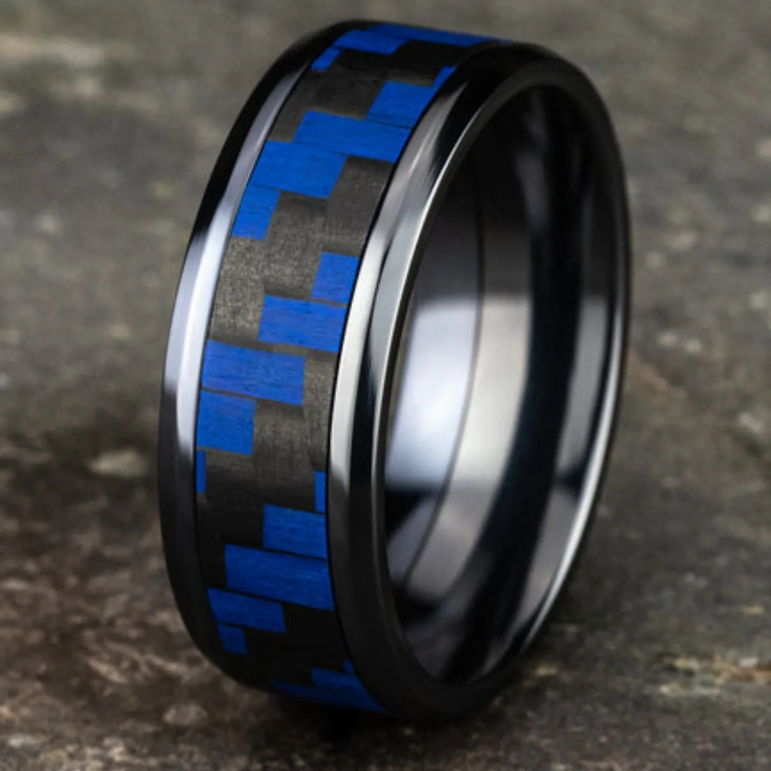 Benchmark "The Senna" 8MM Carbon Fiber Wedding Band