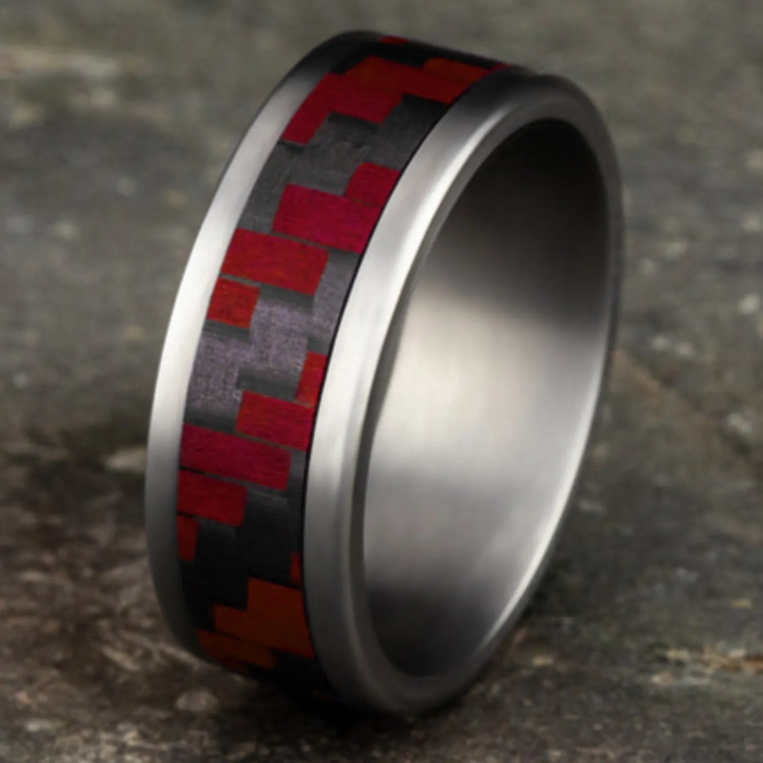 Benchmark "The Senna" 8MM Carbon Fiber Wedding Band