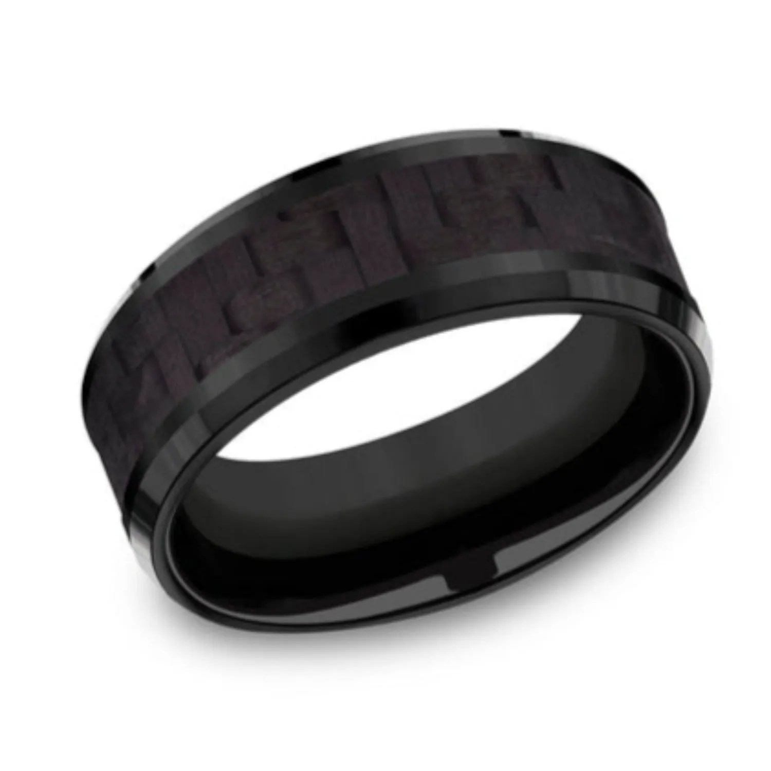 Benchmark "The Senna" 8MM Carbon Fiber Wedding Band