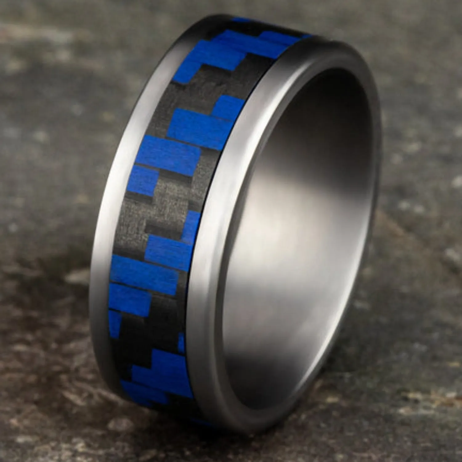 Benchmark "The Senna" 8MM Carbon Fiber Wedding Band