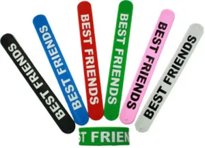 best friend silicone snap on bracelet Case of 144