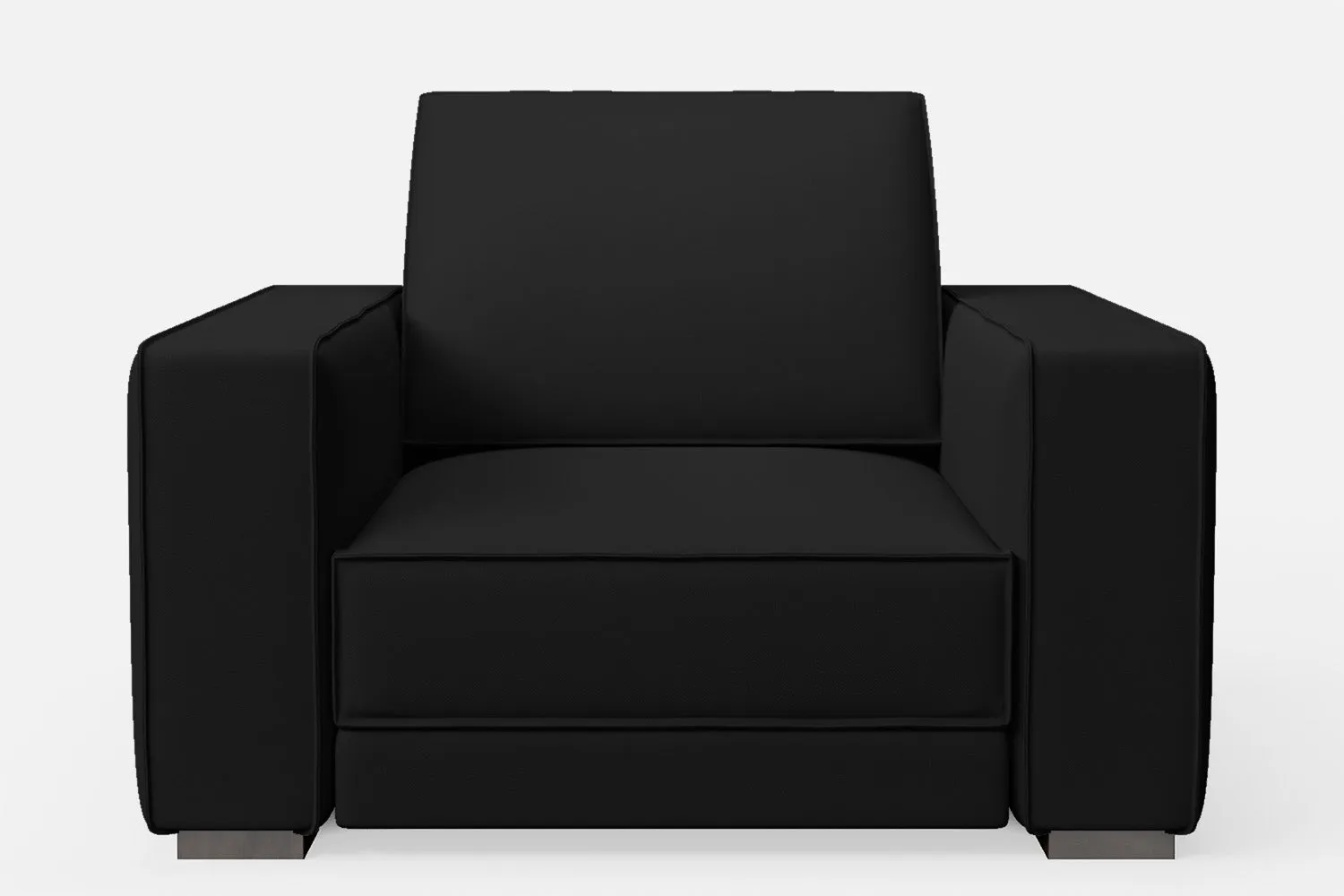 Bolzano Armchair Black Leather