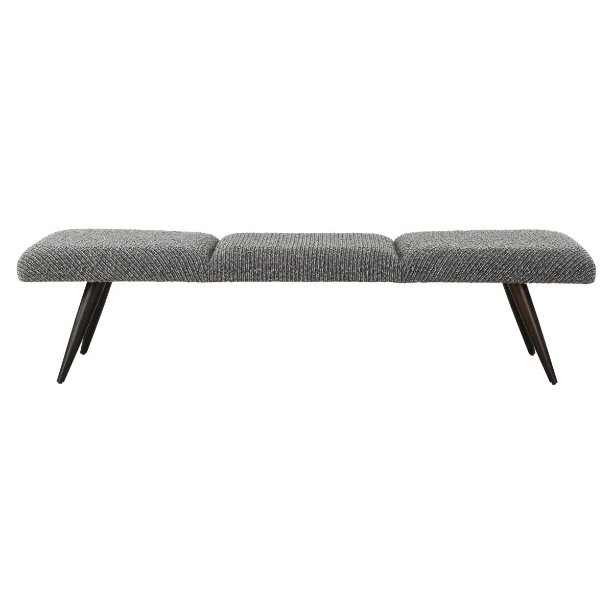 Bowtie Charcoal Fabric Bench