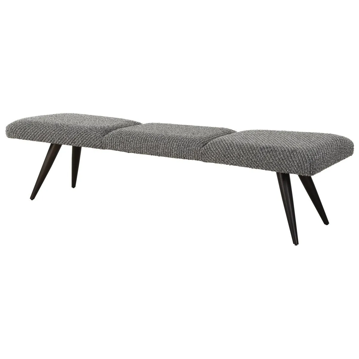 Bowtie Charcoal Fabric Bench