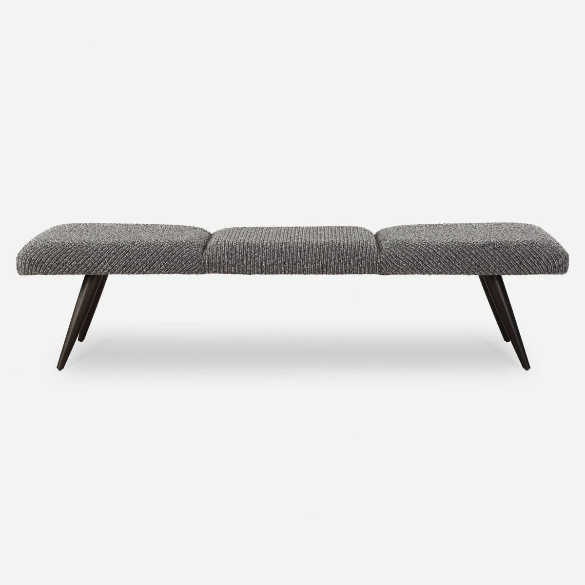 Bowtie Charcoal Fabric Bench