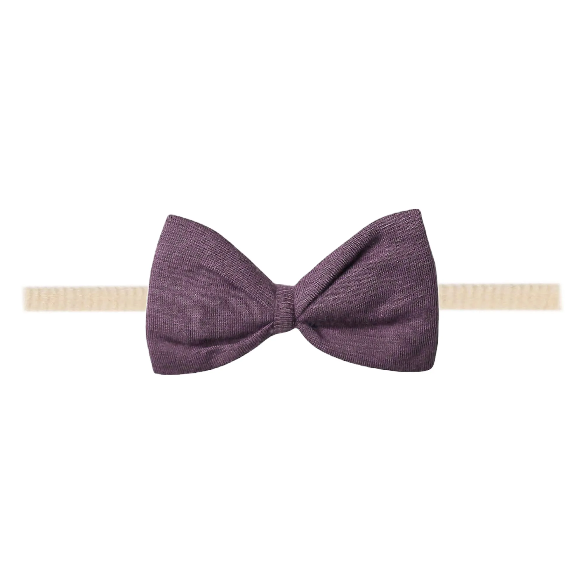 Bowtie Nylon Bow - Plum