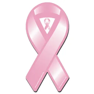 Breast Cancer Awareness Pink Ribbon Car Magnet