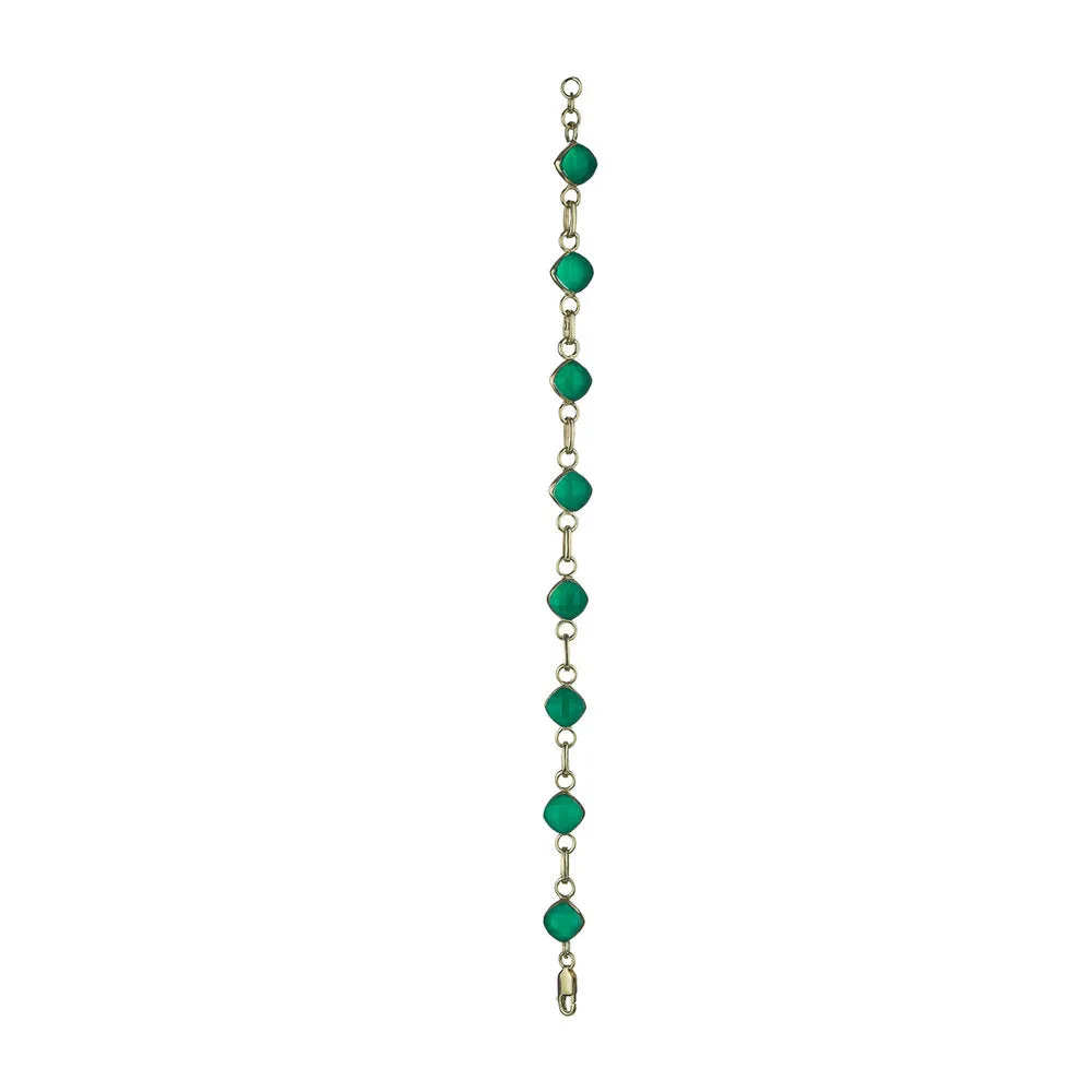 Brigid, Green Onyx Bracelet