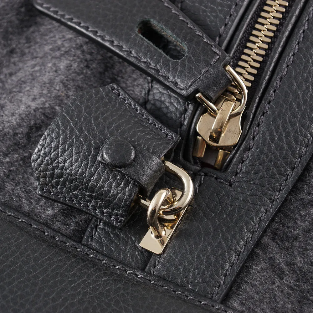 Brioni Cashmere and Leather Weekend Bag