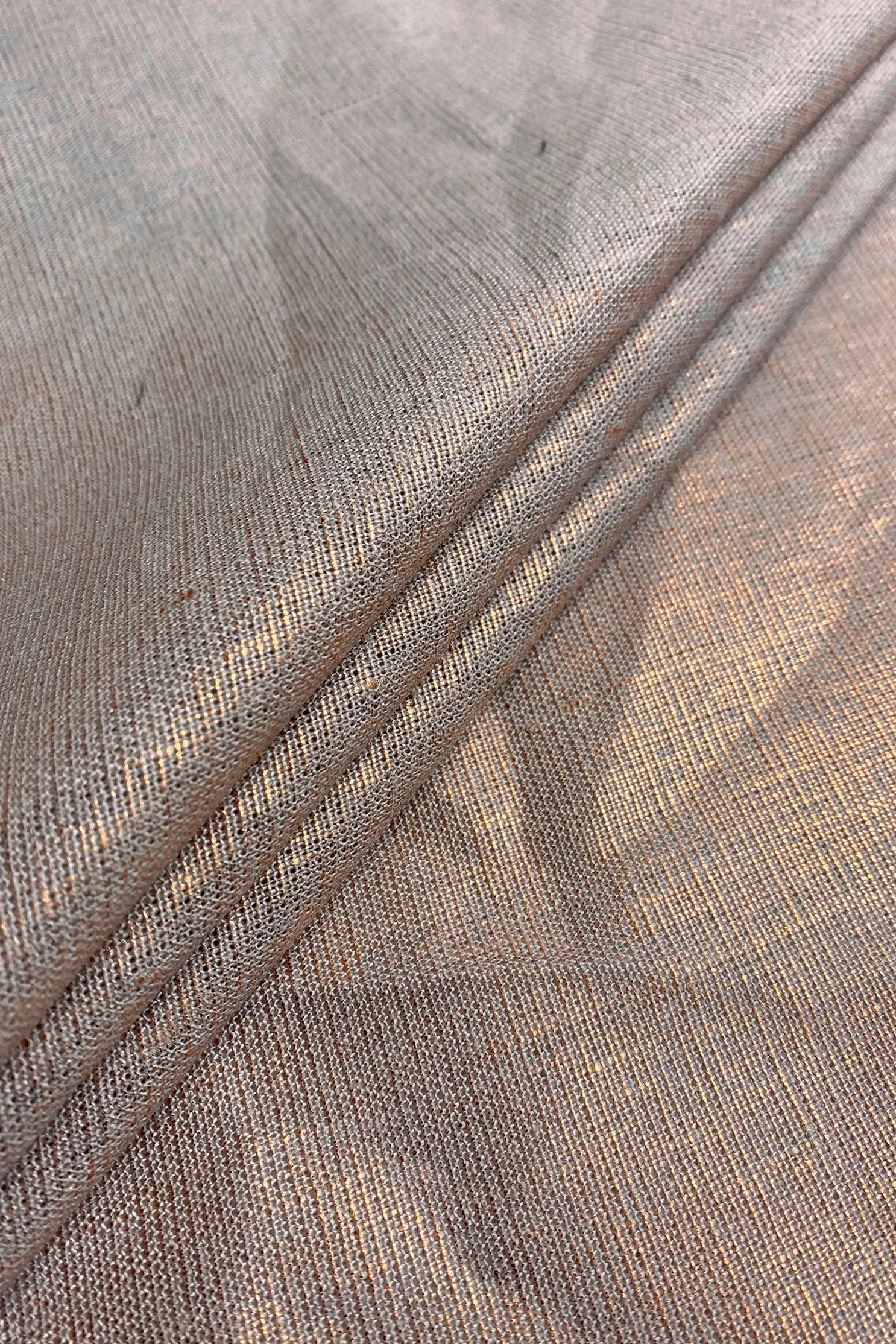 Bronze Shiny Metallic Linen