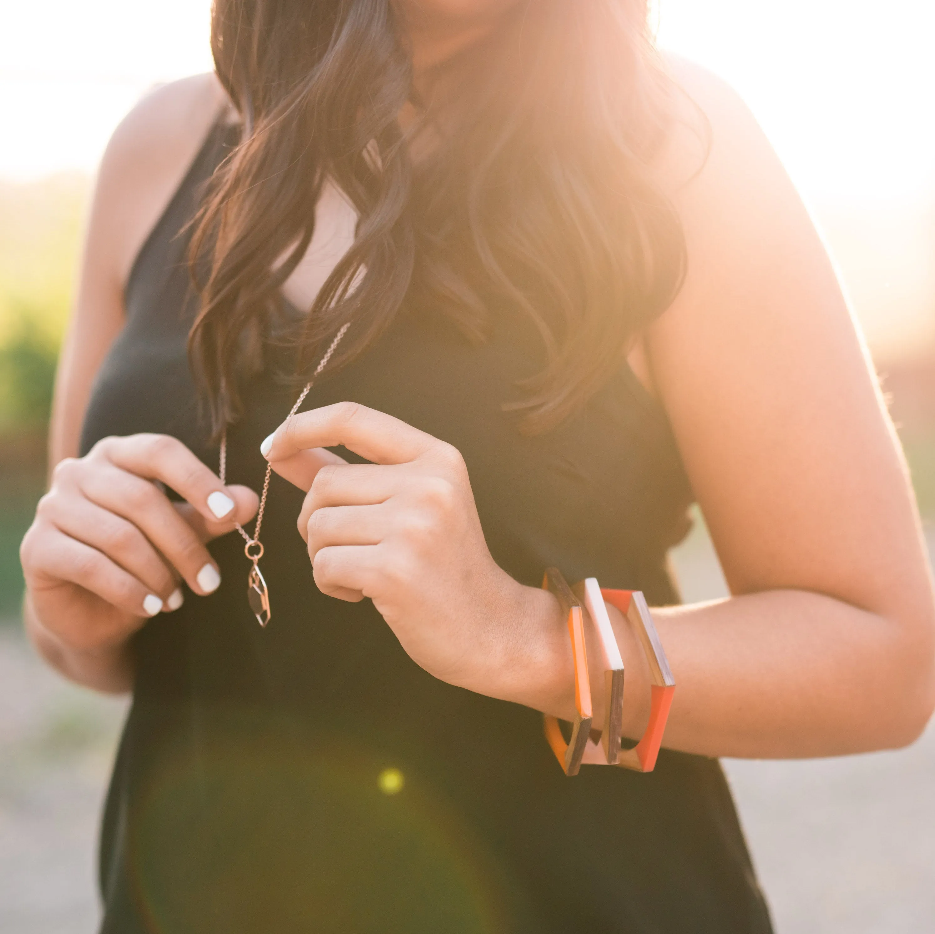 California Sunset Barrel Bracelet Set