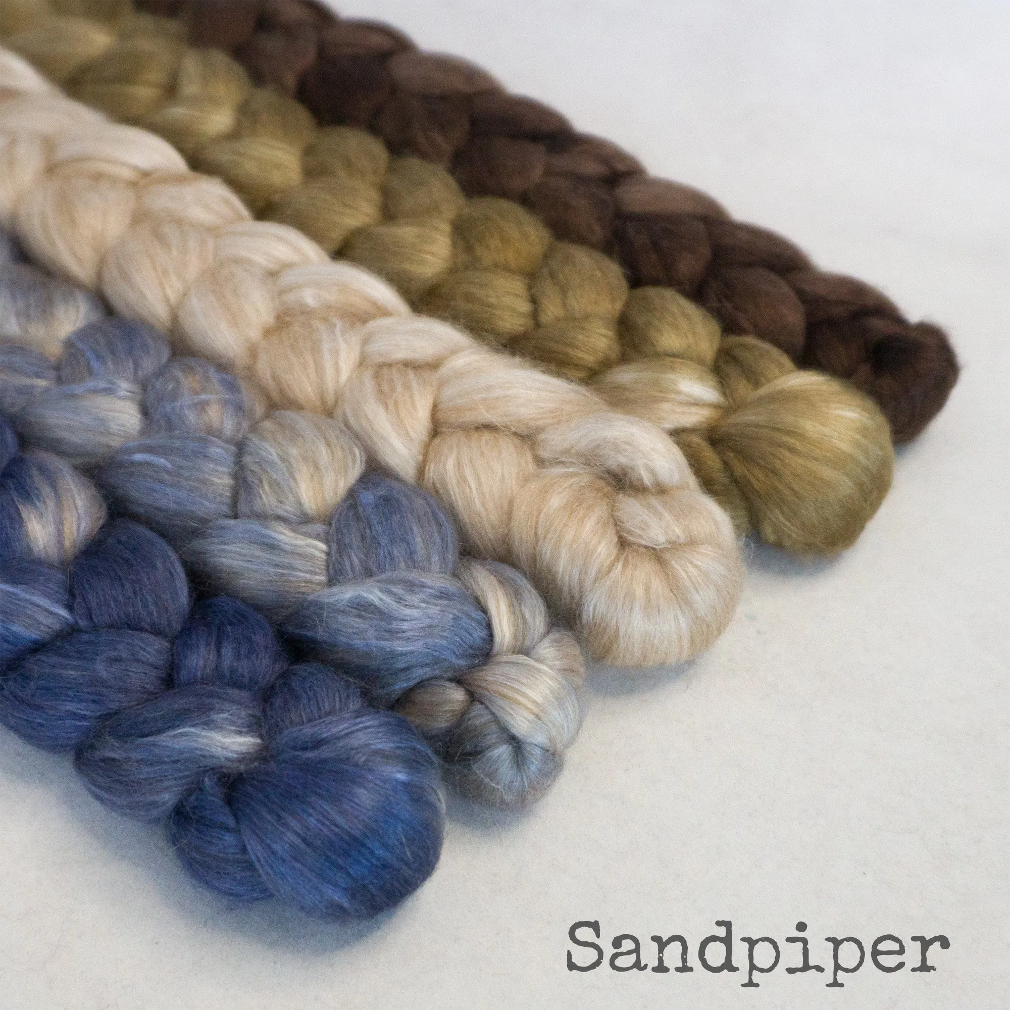 Camel Silk Roving - Sandpiper - Bundle