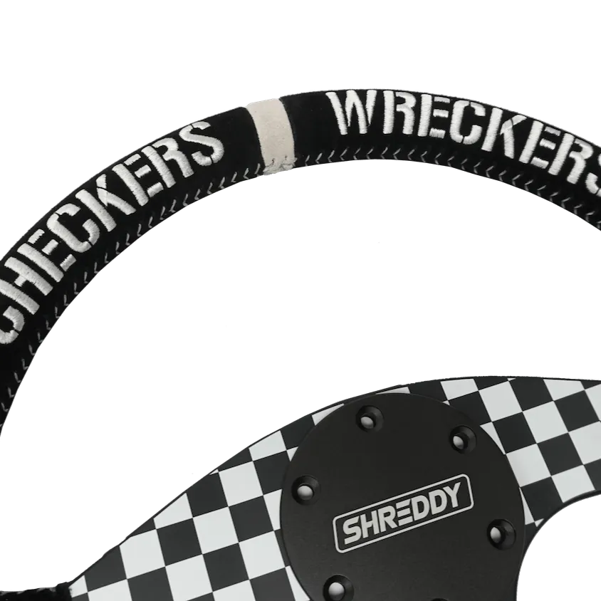 Checkered Steering Wheel // PRP X Shreddy // Deep Dish