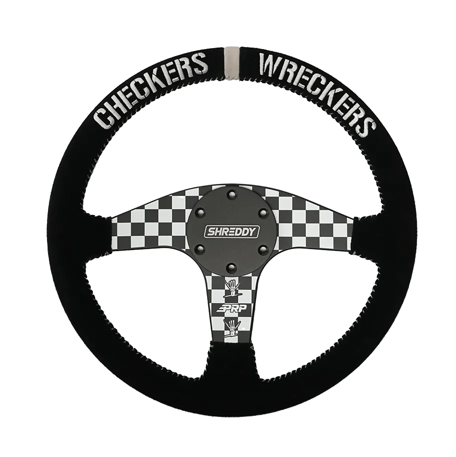 Checkered Steering Wheel // PRP X Shreddy // Deep Dish