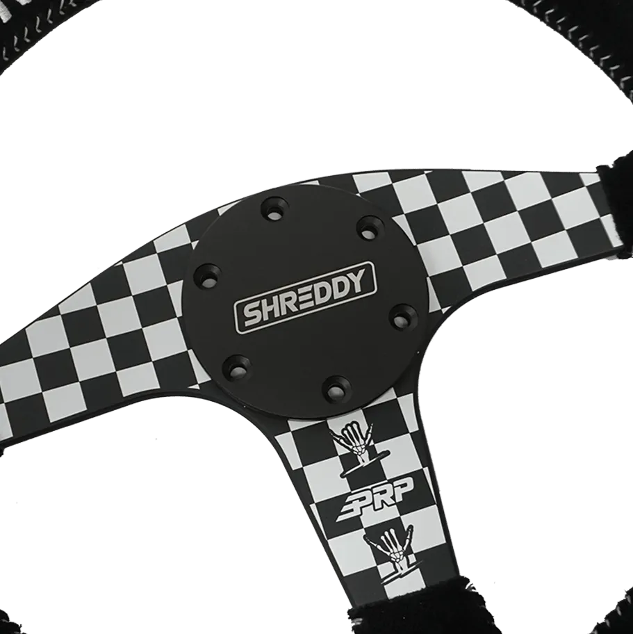 Checkered Steering Wheel // PRP X Shreddy // Deep Dish