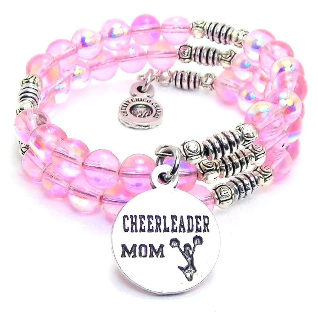 Cheerleader Mom Sea Siren Ocean Glass Wrap Bracelet