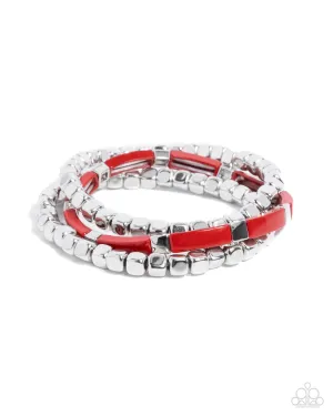 Colorful Cadenza - Red Bracelet