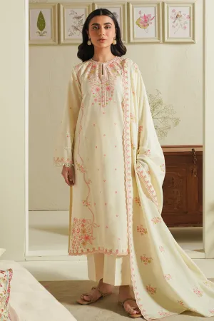 Cross Stitch Mahiri Embroidered Lawn Vol-4 – Ivory Blossom