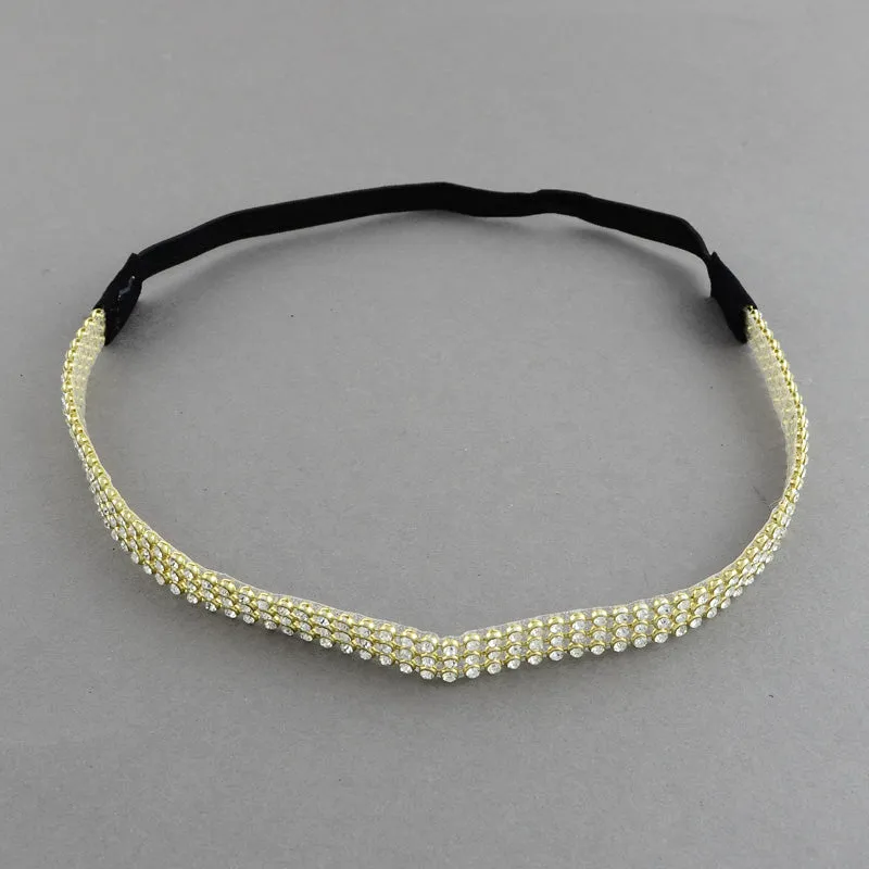 Diamante Headband with Elastic