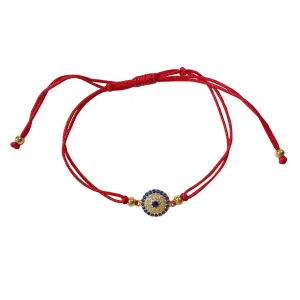 Evil Eye Medium Red Thread Bracelet