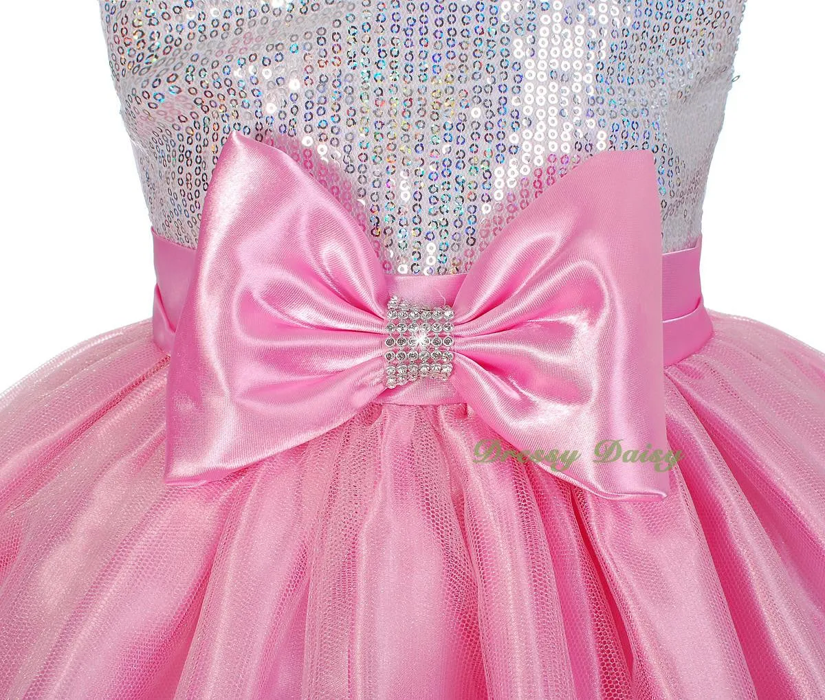 FG280 Sequined Pageant Dresses Wedding Flower Girl Birthday Party Dress Size 12 Months - 4