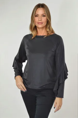 Fishtail Sleeve Party Blouse