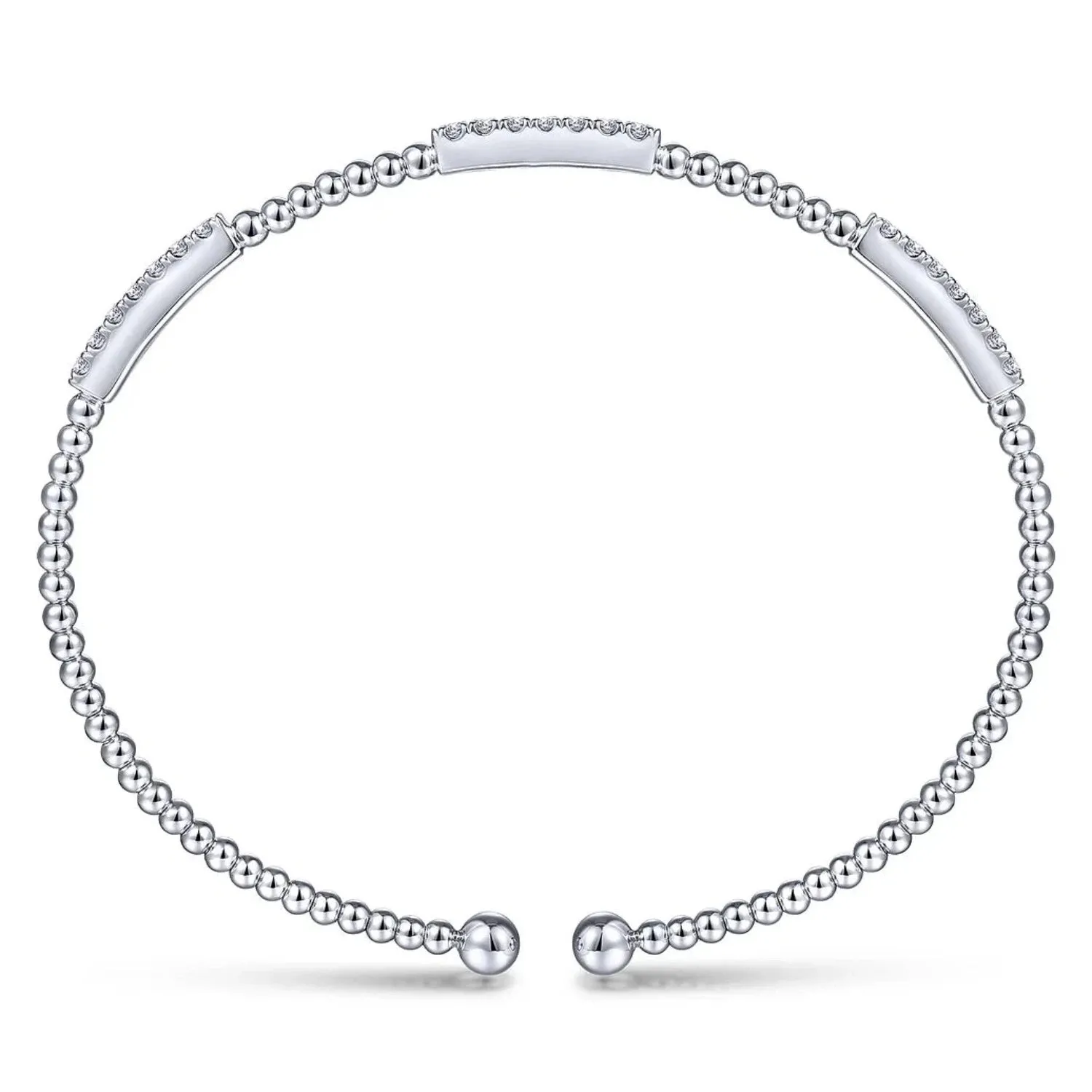 Gabriel & Co. Bujukan Triple Diamond Bar Diamond Bracelet