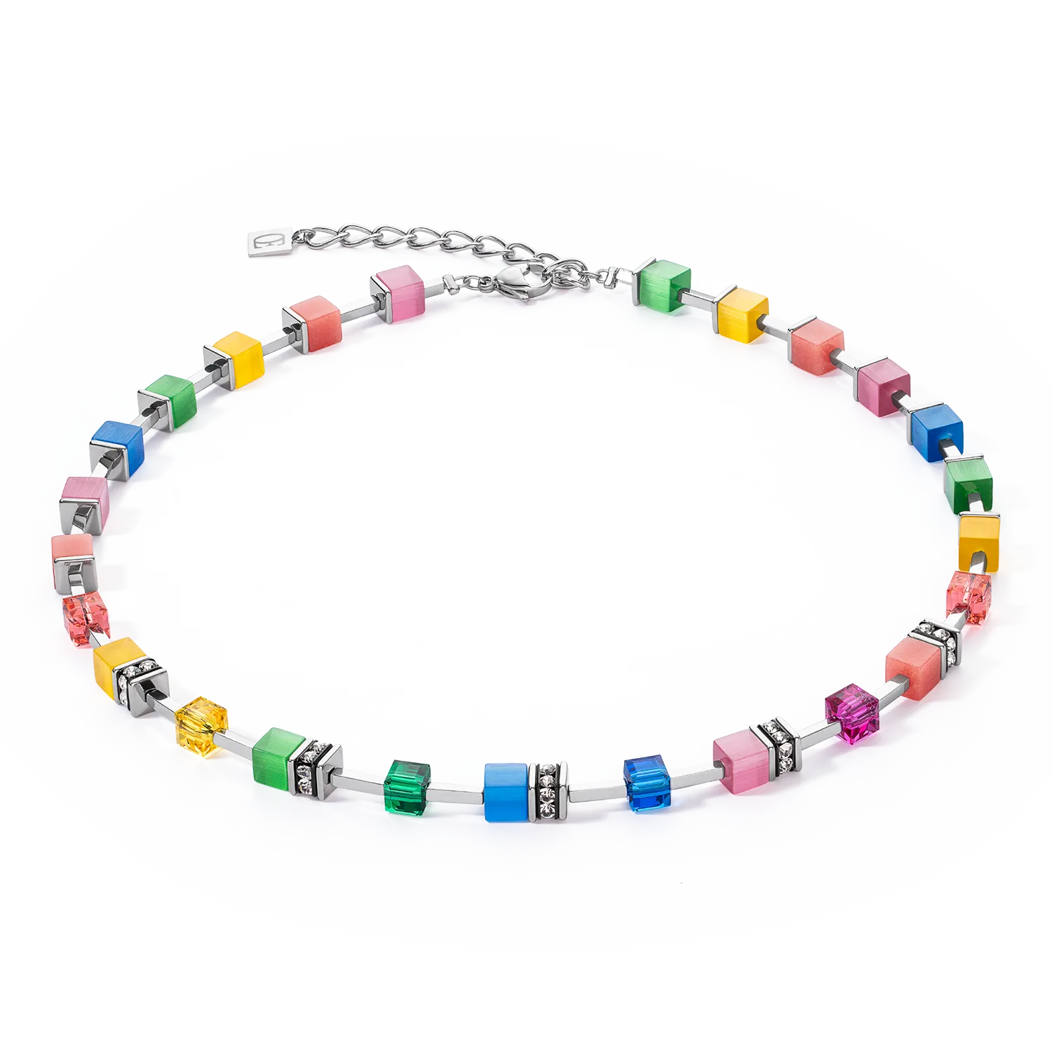 GeoCUBE® Iconic Pure Necklace Rainbow