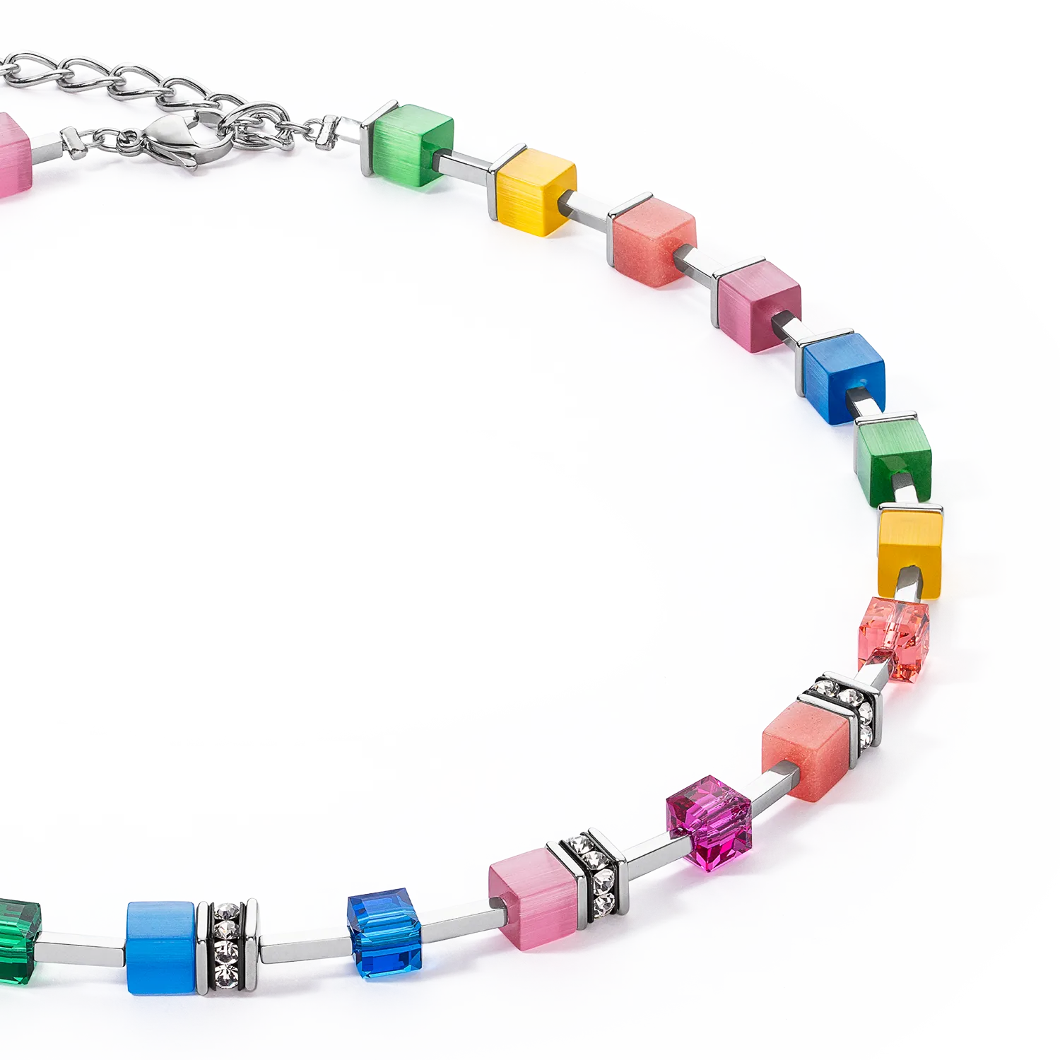 GeoCUBE® Iconic Pure Necklace Rainbow