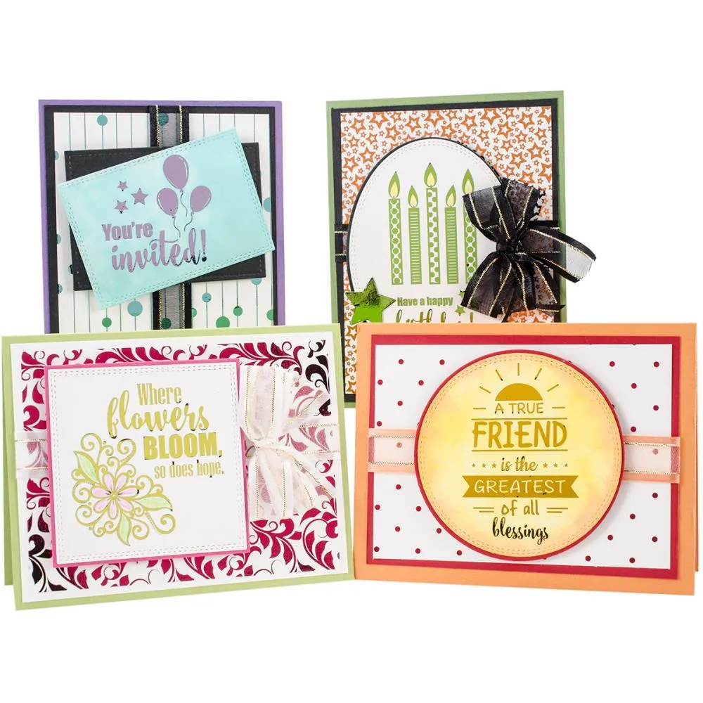 Gina K. Designs Fancy Foils 6"x 8" 12/Pkg - Sweet Mango