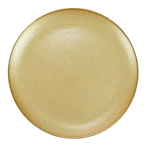 Glass Metallic Gold Platter