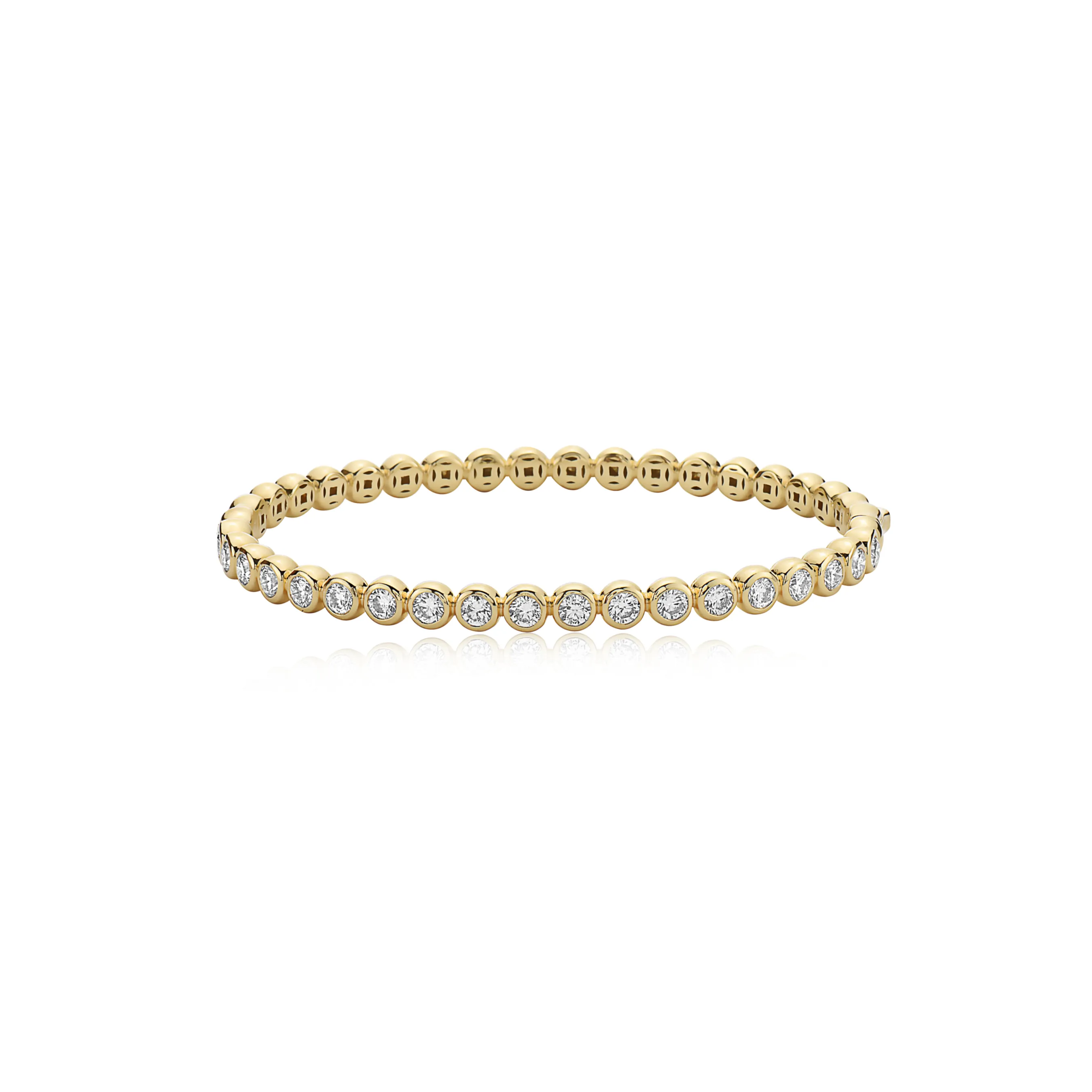 Gold and Diamond Bubble Bracelet