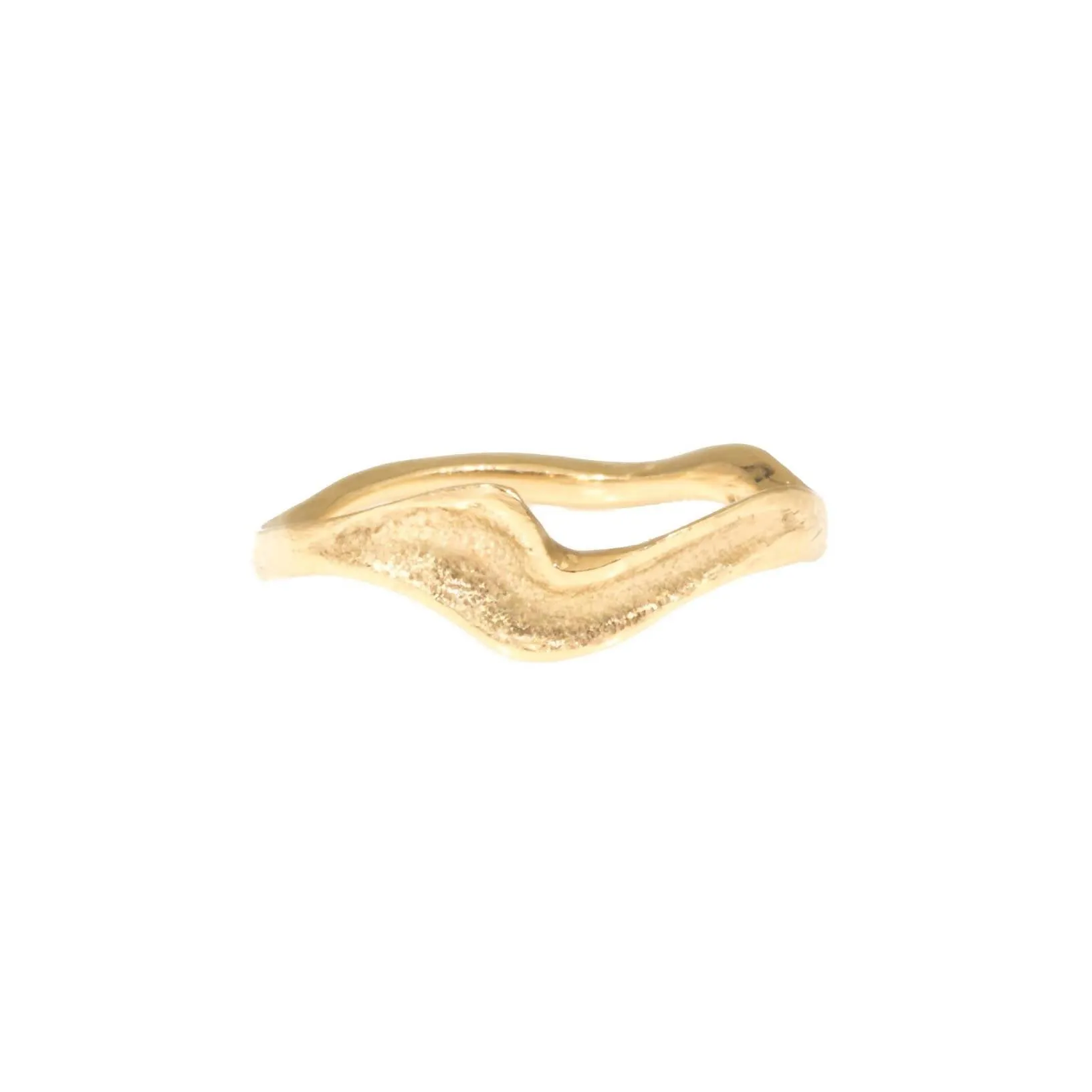 Golden Surf Wedding Band