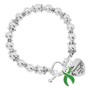 Green Ribbon Where There is Love Bracelets