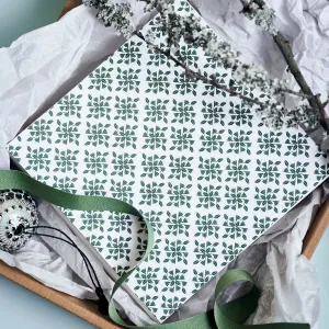 House Doctor Large Paper Napkins - Bouquet - Green