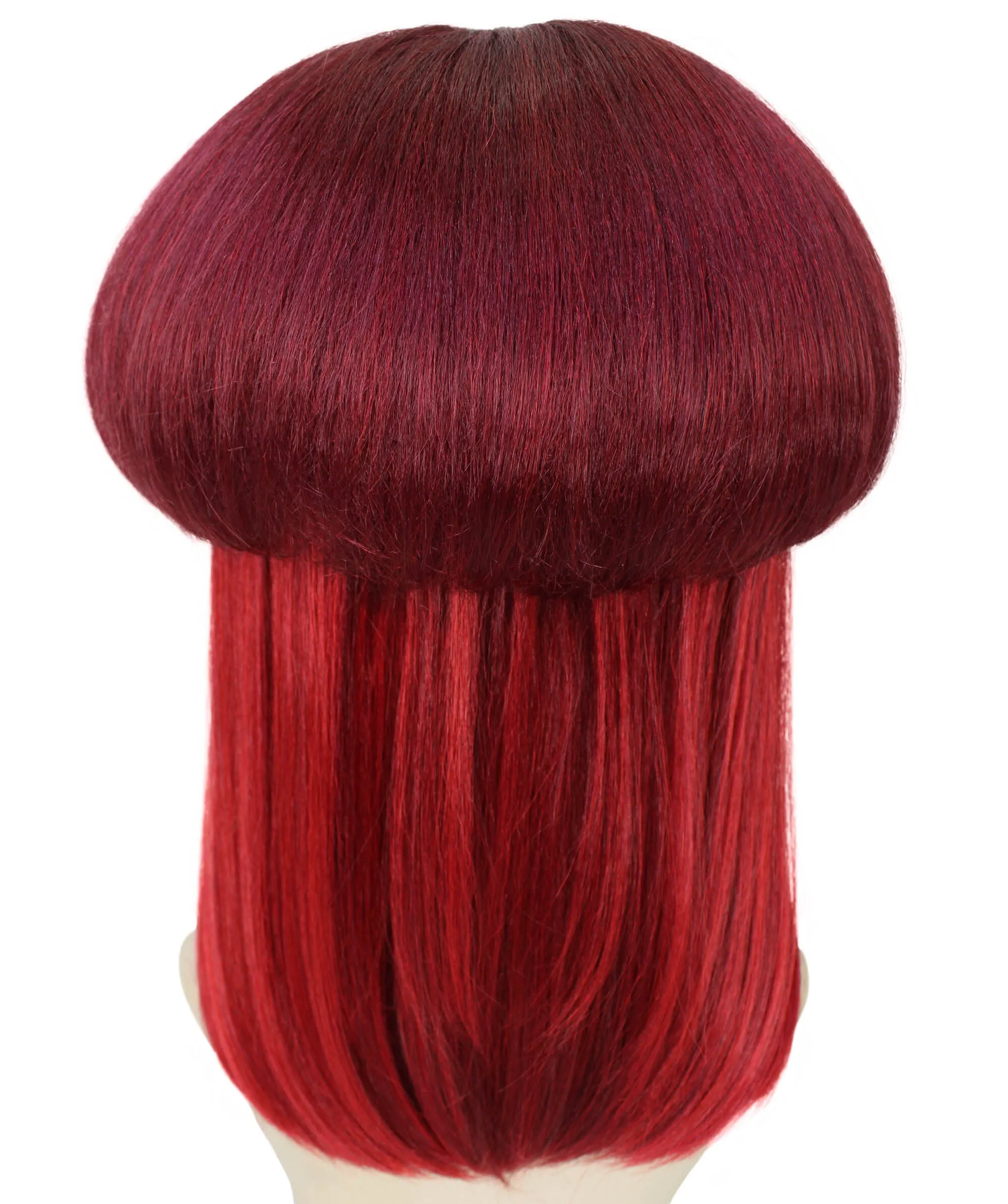 HPO Adult Women's Ombre Red Straight Long Hair Wig| Perfect for Cosplay| Flame-retardant Synthetic Fiber