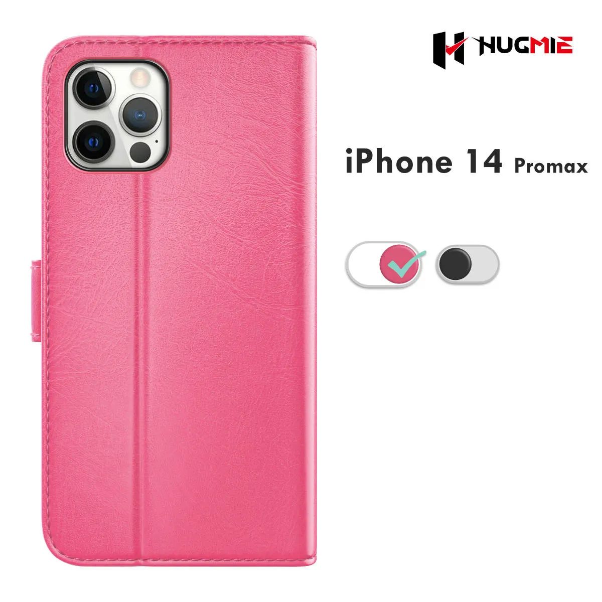 Hugmie® Classic Series iPhone 14 Pro Max Leather Folio Case